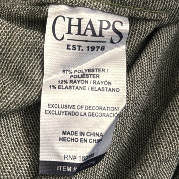 Chaps Men's Knit Flannel Shirt Green XL Stretch - Picture 9 of 10